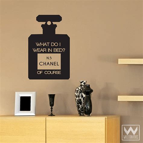 chanel no 5 wall decal